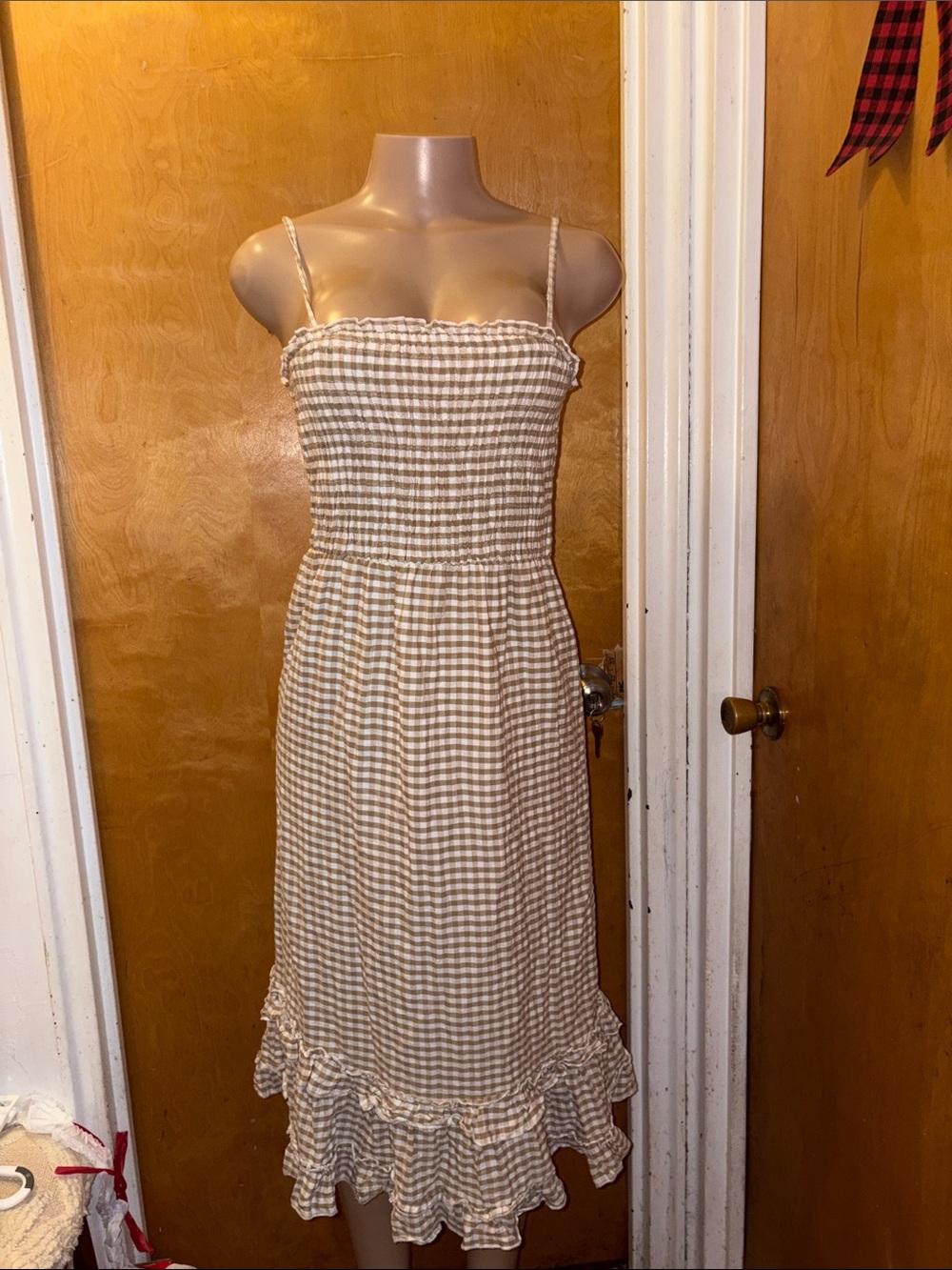 Sim & Sam Midi Dress with Ruffle Hem